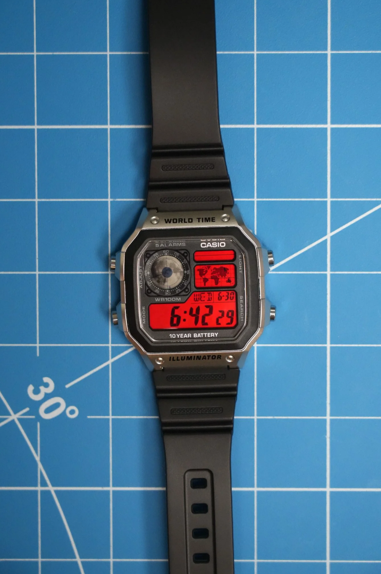 "Lunar Red" Casio Royale