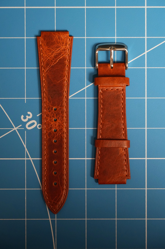 [Saddle Brown] Casio Royale (AE1200) Leather Strap
