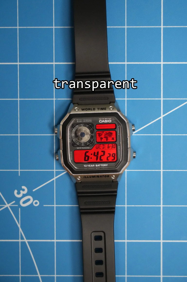 Moon Decals for Casio Royale (AE1200)