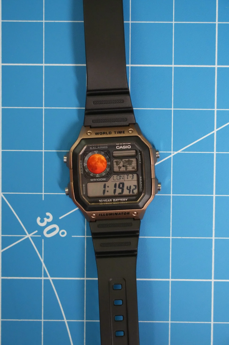 Blood Moon Decals for Casio Royale (AE1200)