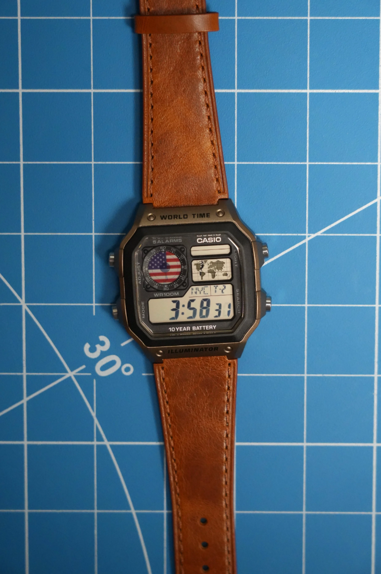 American Flag Decals for Casio Royale (AE1200)